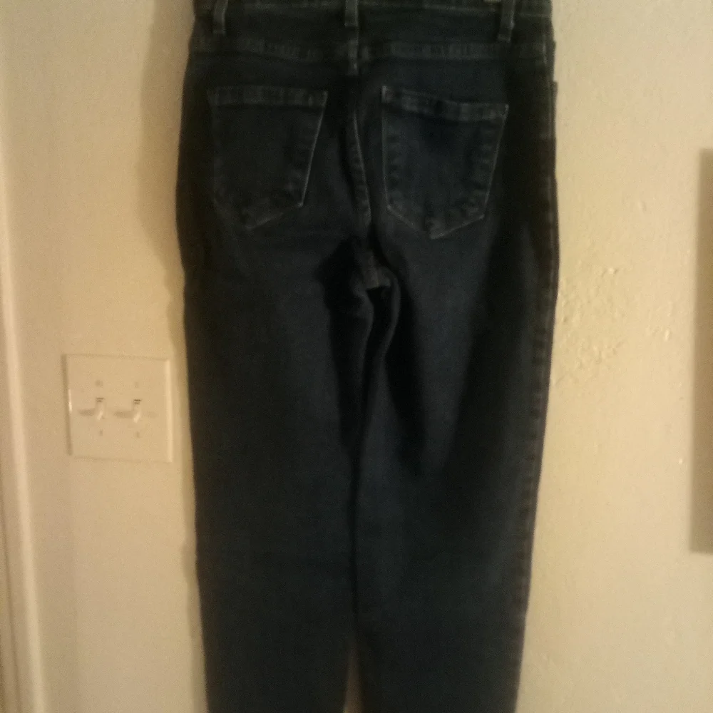 Fashion Nova BLUE DENIUM PANTS size 3(w25) Jeans, STRAIGHT LEG, COMFORTABLE - Picture 3 of 5